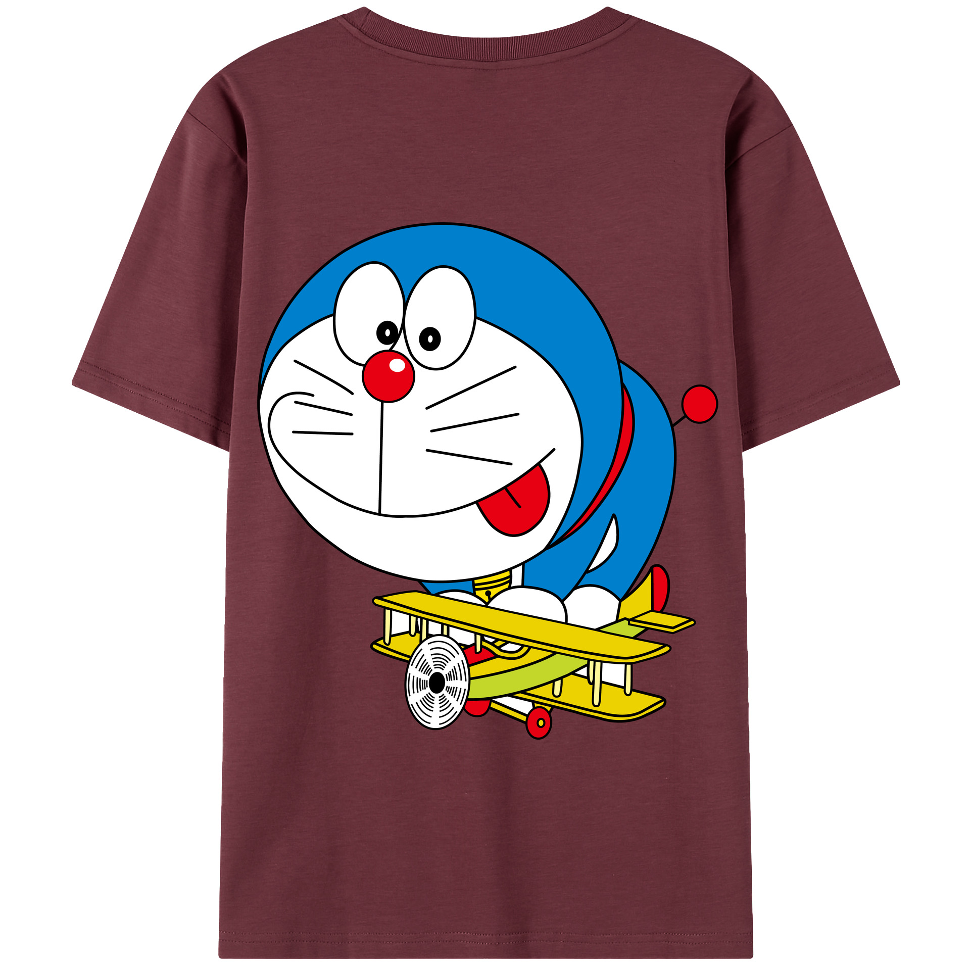 （画像用） ドラえもん Doraemon 綿100％半袖Tシャツ（背面プリント）